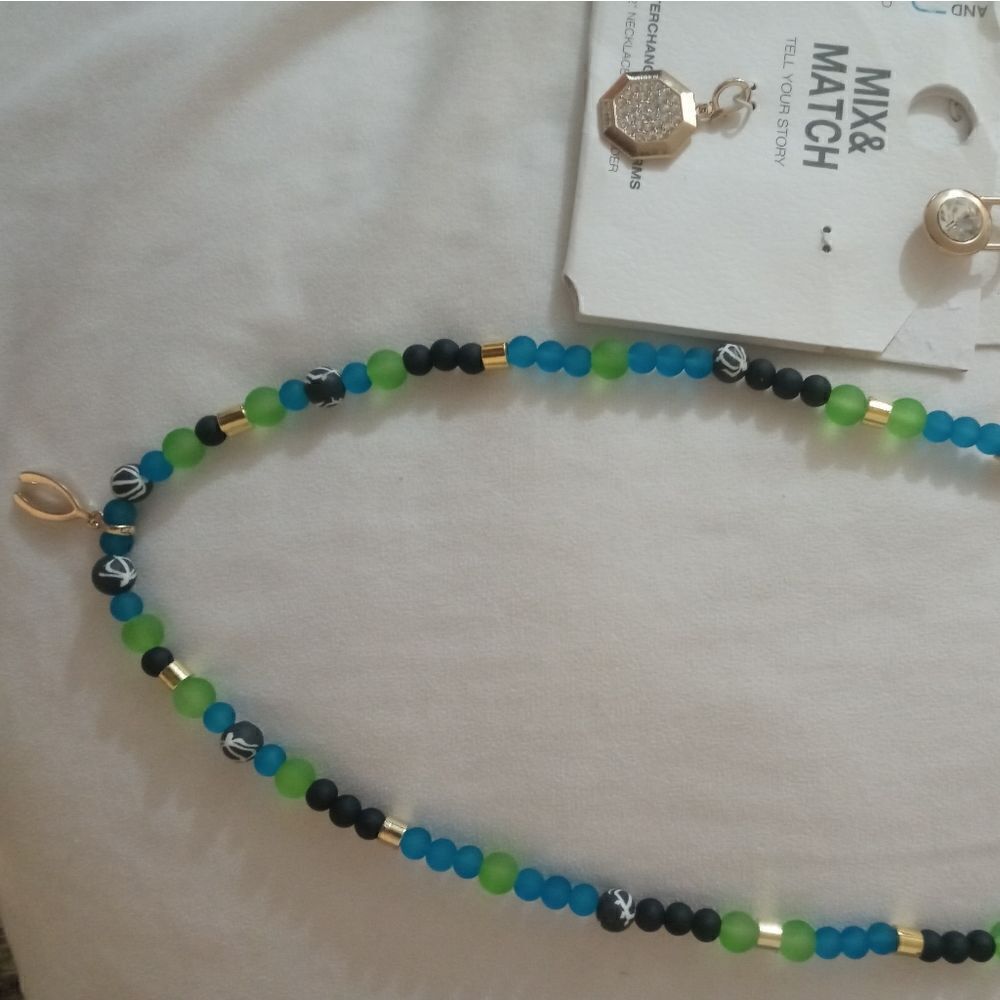 Handmade necklace with 1 charm